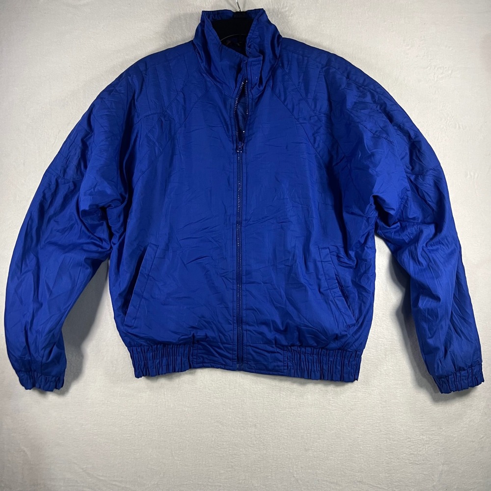 Grizzly Royal Blue Lightweight Jacket‎ Full Zip Size Medium Grunge Utility